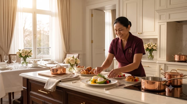 <p dir="auto" style=""><span style="white-space-collapse: preserve;">A housekeeper with cooking</span></p><div><br></div>